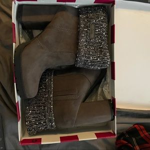 NEW CIRCUS by SAM EDELMAN CARTER STEEL GRAY BOOTS SIZE 7M CUTE $90 MSRP